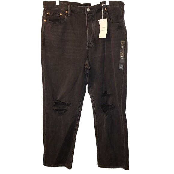 Lucky Brand 90s High Rise Loose Jeans Straight Button Fly Womens Sz 16/33 New - Picture 1 of 13